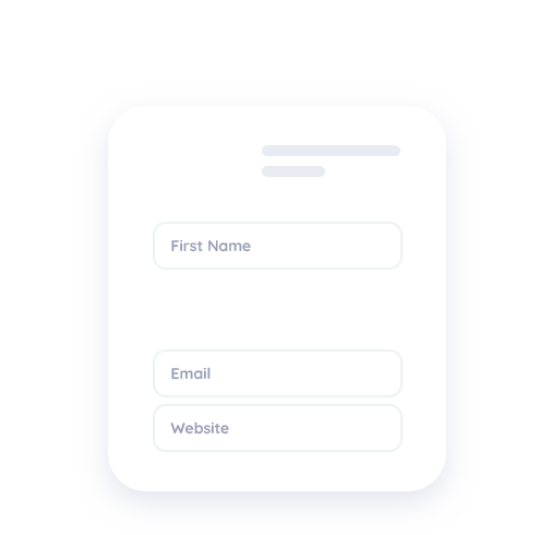 Our form builder features a simple interface for creating awesome looking forms!